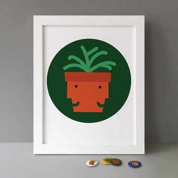 Twin Plant print